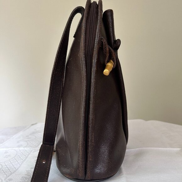Vintage Longchamp Dark Brown Purse - Picture 3 of 14